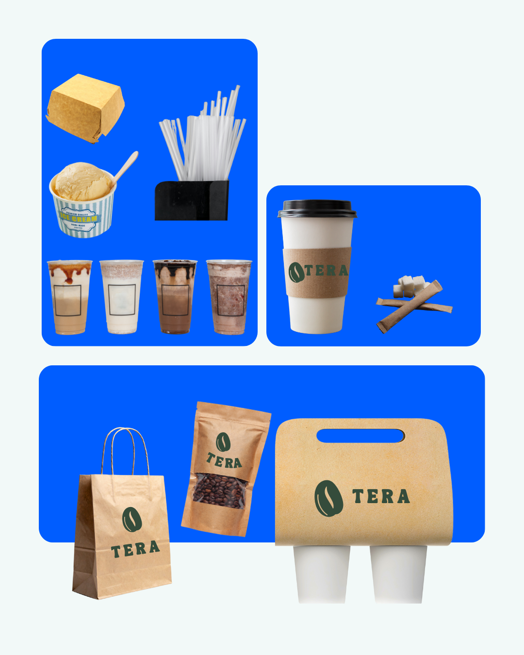 beige and green modern mockup merchandise instagram post